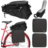 Wisam 25516 Waterdichte fietstas 16 l, set van 3 stuks, zwart