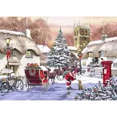 Blue Bird Village and Santa Puzzel 500 Stukjes