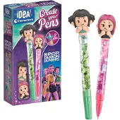 Clementoni Jeu créatif Crée tes stylos K-Pop Demon Hunters Zoey et Mira