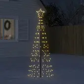 vidaXL LED Kerstboom met Spikes 220 LEDs Warm Wit 180 cm