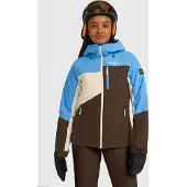 O'Neill Sportjas 'Fwc'Cruz Triple' lichtbeige / azuur / donkerbruin / zwart