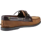 Sperry Authentic 2 Eye Leer Heren Bruine Combi Bootschoenen