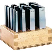 AMF Parallelonderleggersset SP L 100mm in houten standaard