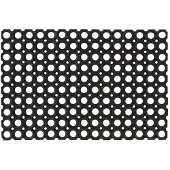 Zakito 5x Zwarte Rubberen Matten 40x60 cm - Weerbestendig & Antislip