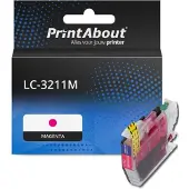 PrintAbout Inktcartridge LC-3211M Magenta Hoge capaciteit geschikt voor Brother