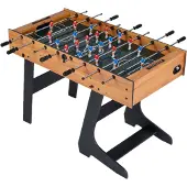 Costway Tafelvoetbaltafel inklapbaar voor 2-4 spelers, 120 cm voetbaltafel