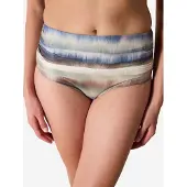 Pentik Hoog Taille Tie-Dye Gerimpelde Bikini Onderkant
