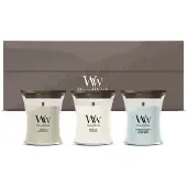 Woodwick 3 Mini Candle Woodland Trio Cadeauset |