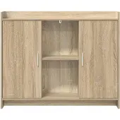 vidaXL Dressoir, 98,5 x 33 x 80 cm, spaanplaat