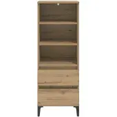 vidaXL Hoge kast Artisan-eikenhout, 40 x 36 x 110 cm, houtvezel