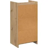 vidaXL Schoenenkast 48 x 36 x 92 cm Bewerkt hout Artisanaal eiken
