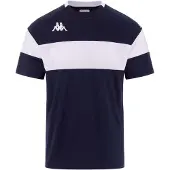 Kappa DARETO T-shirt, blauw-wit, maat L