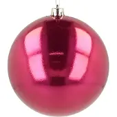Kaemingk Kerstbal kunststof grote kerstboombal roze Ø14cm