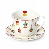 Livello Porseleinen Kerstmok 400ml met Schotel - Jumbo