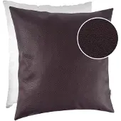 ANRO Sierkussen Bruin 60x60 cm - Ademend kunstleer - Inclusief vulling