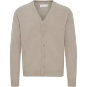 Casual Friday Gebreid vest 'CFKarl' beige gemêleerd