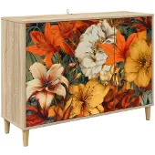 vidaXL Dressoir GENNEP, Sonoma, 102 x 33 x 75 cm, houtvezelplaat