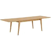 Ebuy24 Eettafel Darwin Eikenfineer Verlengbaar Naturel 240-290-340cm