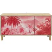 vidaXL Tv-meubel AACHEN 102 x 33 x 50 cm Sonoma Bewerkt hout