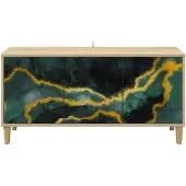 vidaXL TV-kast WIJHE, 102 x 33 x 50 cm, Sonoma houtvezelplaat