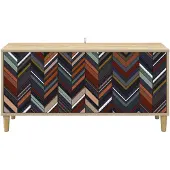 vidaXL Tv-meubel OMMEN 102 x 33 x 50 cm Sonoma Bewerkt hout