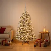 vidaXL Kunstkerstboom met Ballen 120 cm 150 LED's Warmwit