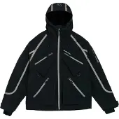 Beyond Medals - Ski jassen - X Jacket 3L Black voor Unisex van Gerecycled Polyester - Maat M - Zwart