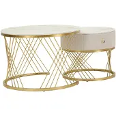 Mauro Ferretti Salontafel Coffee Tables Votix Set 2 Pcs Ø 70×48 cm