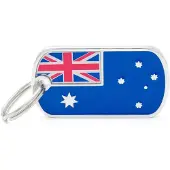 My Family Hondenpenning Met Australische Vlag