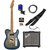 Fazley Project P5 Deep Roots Deep Ocean elektrische gitaar starterset