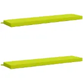 vidaXL Bankkussens SOEST 2 st 100% Polyester Heldere Groen.