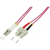 LogiLight fibre optique om4 câble patch 50 125µ lc-sc 1 m fp4ls01