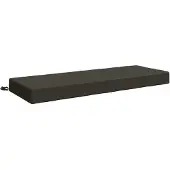 vidaXL Rugkussen SOEST 100% Polyester Antraciet 120 x 40 x 10 cm