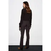 Dilvin Hoge taille flare leggings met knoopdetail