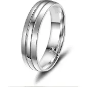 MARRYA Ring 'SI-07 Ehering aus Silber' zilvergrijs