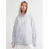 Dilvin Oversized Katoenen Hoody Sweatshirt