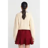 Dilvin High-Waisted Geribbelde Minirok