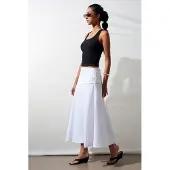 Dilvin Hoge Taille A-Lijn Midi Rok