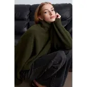 Dilvin Oversized Geribbelde Coltrui