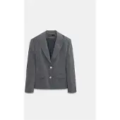 Dilvin Getailleerde Crepe Blazer met Sjalkraag
