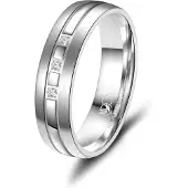 MARRYA Ring 'SI-07 Ehering aus Silber' zilver
