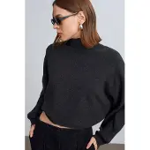 Dilvin Dames Oversized Cropped Coltrui