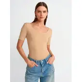 Dilvin Dames Slim Fit Katoenen Jersey Jumpsuit