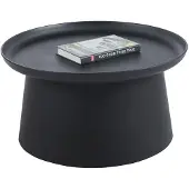 FurniTex L17-FX - Salontafel - Rond - Zwart - Ø 70 cm