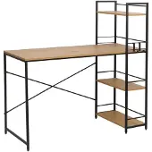 FurniTex B20-FX - Bureau - Natuurlijk eiken - Ingebouwde kast