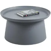 FurniTex L17-FX - Salontafel - Rond - Grijs - Ø 70 cm