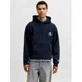 Jack & jones Achterkant Bedrukt Hoodie XS Blauw