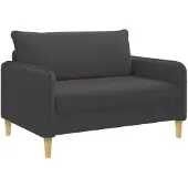 vidaXL XXL-fauteuil Donkergrijs Bouclé