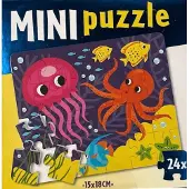 Wins-holland Mini Puzzel Oceaan Zeedieren 24 Stukjes 15x18 cm