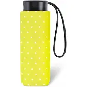 Happy Rain Ultra Mini Parapluut Polka Dots Geel - Compact & Stijlvol